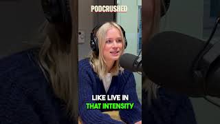 Elizabeth Lail favorite "YOU" scene with Penn Badgley - Podcrushed Podcast Clip
