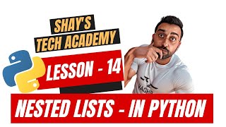 Python For Beginners | Lesson 14 - Nested Lists in python | Python tutorial #python #code #python3