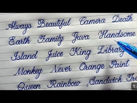 Cursive Writing Part 2 New Video Handwriting Practice Youtube Cursive Writing Part 2 New Video Handwriting Practice Youtube