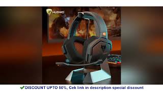 NUBWO G06 Gaming Headset for PS5, PS4, XBOX,PC, Mac, 2.4GHz Ultra-Low Latency Noise Cancelling Bl