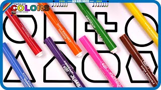 ( SHAPES ) Toy Shapes And Big Marker Pencil Coloring Pages / Akn Kids House