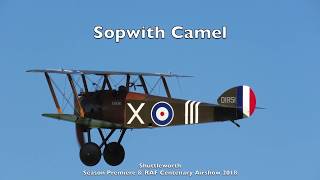 Sopwith Camel - Shuttleworth Season Premiere \u0026 RAF Centenary Airshow 2018