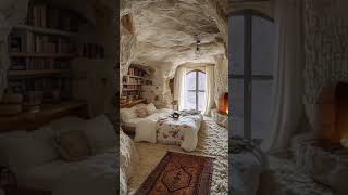 Healing, Ambiance, Sleep Aid, Cave Cozy Cabin, Burning Fireplace, Blizzard, Snowfall.