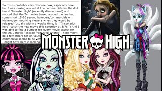 Mainly Scrapped And Some Speculated Lost Media For Monster High