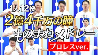 【2億4千万の瞳ものまねメドレー】1人12役のものまねで歌ってみた～プロレスver.～【神奈月】