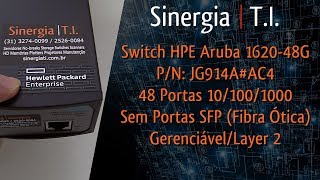 Switch HPE Aruba 1620-48G P/N: JG914A 48 Portas Gigabit 10/100/1000 Gerenciável