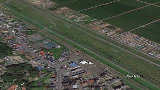 Google Earth　山ノ目駅　(岩手県)やまのめ　東北本線