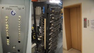 1971 epic original high-rise OTIS elevator and motor room!