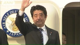 安倍総理ダボスへ出発　アベノミクス世界にアピール(14/01/21)