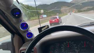 KC 300X STAGE 2 63/73  AR .84 w/ 140 injectors CLIMBING VAIL PASS, COLORADO.