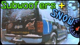 SUBWOOFER SNOW REMOVAL W/ Loud Sub BASS | Extreme Basshead w/ COLD AQ HDC4 Sub Woofer FLEX