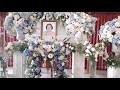 rairak funeral•blue hydrangea and white roses ดอกไม้งานศพร่วมสมัย โทนสีขาวฟ้า