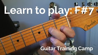 Intermediate Guitar Lessons: How to play a F sharp dominant 7th barre chord