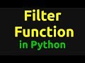 Filter Function in Python (Higher Order Function)
