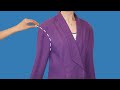 How to downsize a shoulder on the jacket to fit you perfectly - easy and simple!