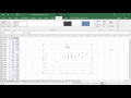 Scatterplot and Correlation in Excel 2016