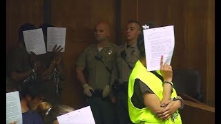 Suspects in Major Sutton murder case are arraigned in court