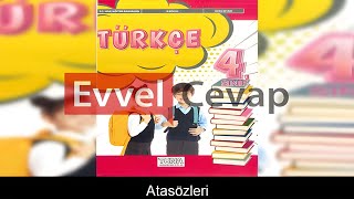 Atasözleri Metni Etkinlik Cevapları (4. Sınıf Türkçe)