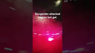 Hammarby IF vs. Malmø hooligan fight in Stockholm 100 Djurgarden ultras attack #malmo #acab