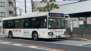 いすゞエルガ京成タウンバスTO73渋江公園経由綾瀬駅行き平和橋8時12分発車