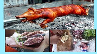 Paano magtimpla at pagtahi ng Lechon Part1