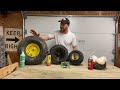 mower tire repair plugs vs slime vs fix a flat vs foam warning foam doesn’t work