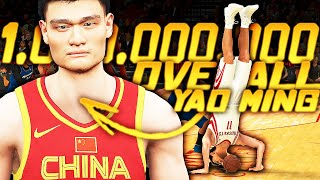 YAO MING 1 MILLION OVERALL DOES HANDSTANDS & DUNKS ON EVERYONE!! FIRST 1 MILLION OVERALL IN NBA 2K22