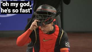 When The Best Throwing Catcher in MLB Faces The Fastest Runner