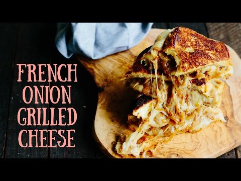 Classic Grilled Cheese with Marinated Onions and Whole Grain Mustard Recipe