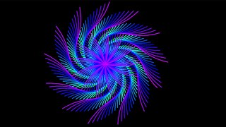 Python's Radiant Spirals: A Kaleidoscope of Colors #python #PythonSpirals #kaleidoscopeart #python