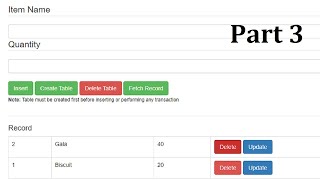 Offline Relational Database Using HTML5 and JavaScript (SQL Query) - Part 3
