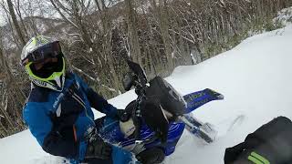 シーズン初挑戦！スノーバイクで雪山アタック！part1