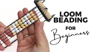 Beginner Basic Beading Loom Technique - with Big Beads