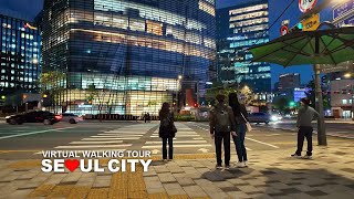 다운타운 서울 퇴근길 저녁 도심풍경 - 광화문 그리고 종로, Seoul, South Korea, Travel, 4K