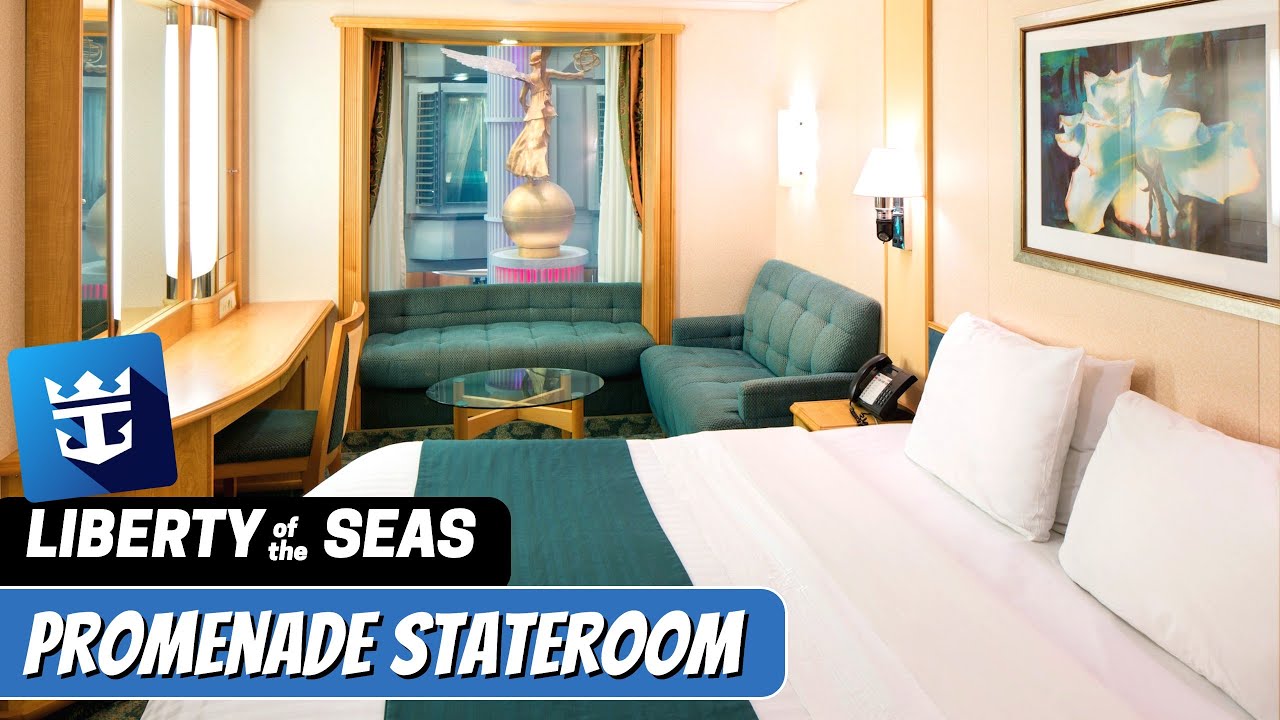 Liberty Of The Seas | Promenade Stateroom Full Tour & Review 4K | Royal ...