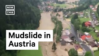 Flooding and Massive Mudslides Hit Southern Austria #Shorts