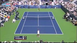 Victoria Azarenka vs Gisela Dulko 2010 US Open Highlights [Vika Faints]
