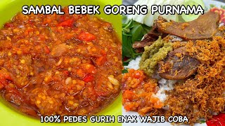 RESEP SAMBAL BEBEK GORENG PURNAMA KHAS SURABAYA JAWA TIMUR | WAJIB COBA REK