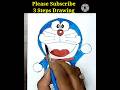 How to draw Doraemon for kids l Doraemon drawing Step by Step #short @3 Steps drawing