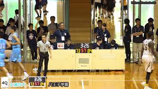 八王子vs土浦日大(Q4)高校バスケ 2018 関東大会準決勝