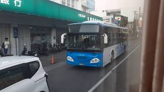 NEW!!台南市区幹線公車橘9/麻佳快線(台南地元の快速通勤バスORANGE 9路線，嘉義高鉄駅→麻豆転运駅)旭成DAEWOO HIGH-STEP BUS