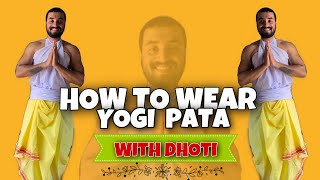 ✅||How to wear yogi pata with dhoti|| #fashion #agartala #yogipata #krishna #india