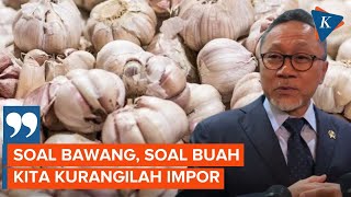 Mendag Zulkifli Hasan Tanggapi Usul Bapanas soal Impor Bawang Putih