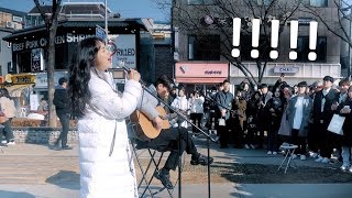 행인들 경악시킨 놀라운 음색 '묘해, 너와' 라이브 ㄷㄷ (디에이드 / 싱어게인 안다은, 김규년)