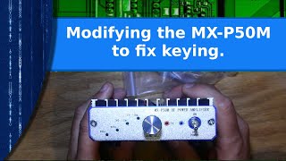 Ham Radio - Modifying the MX-P50M amplifier to fix keying and installing it to my desk.