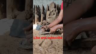 Khudurukuni murti making#shorts #clayart