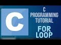 C Programming Tutorial for Beginners 16 -  for loop in C