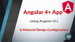 MATERIAL DESIGN SETUP in an ANGULAR Application