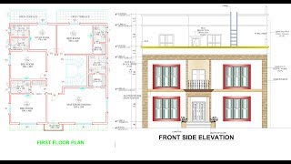 HOME (DUPLEX VILLA) PLAN IN 205 SQM (2200 SFT) AREA