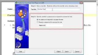 ExamView - Create a LAN Test Without a Class Roster